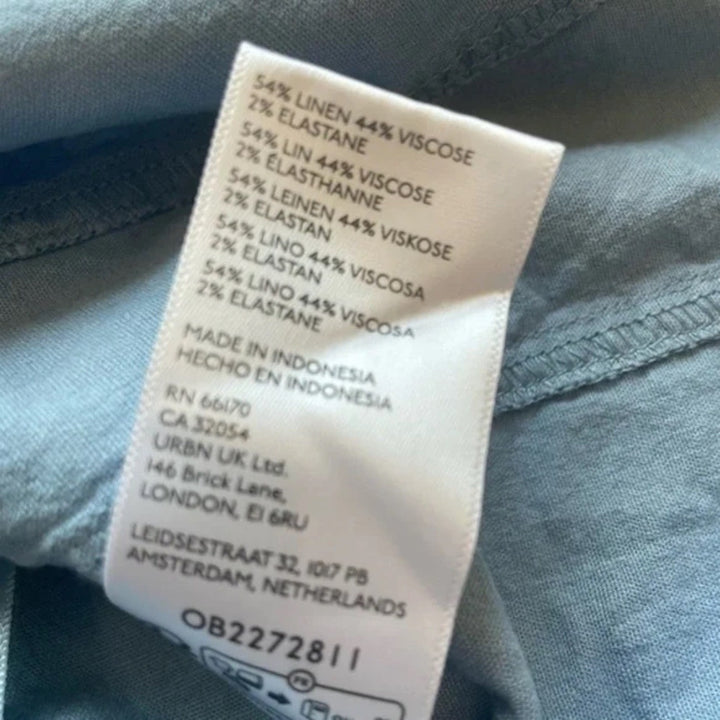 Urban Outfitters UO Sari Seamed Linen-Blend Halter Vest Top Size S