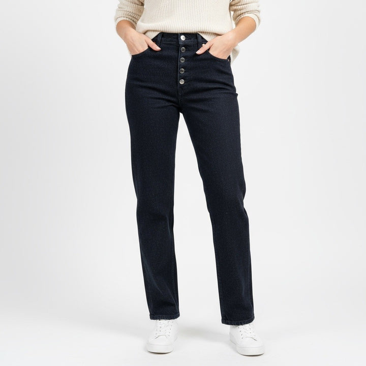 RE/DONE High Rise Loose Fit Jeans Size 29 Black Wash Denim Casual Retro Style