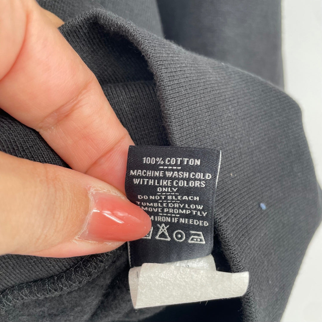 American Giant Women's Full Zip Hoodie Sweatshirt Black Cotton Size Small Casual