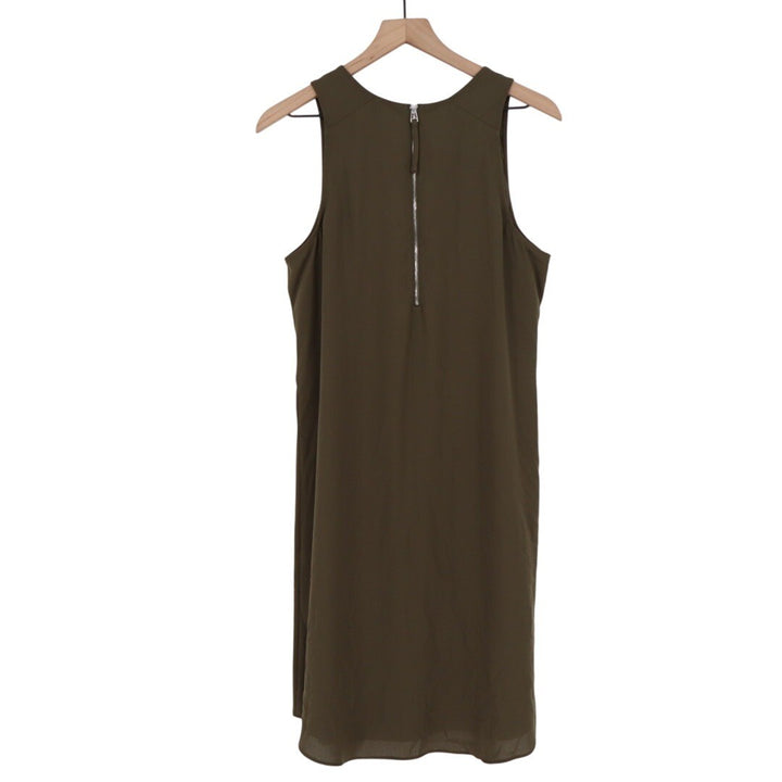APT 9 Olive Green Beaded Sleeveless Shift Dress Size Large