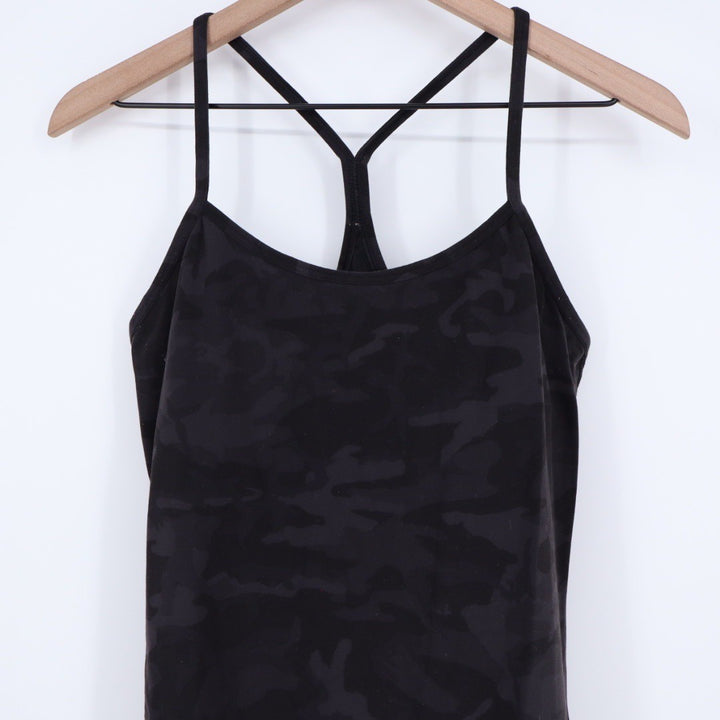Lululemon Power Y Tank Camo Print Racerback Athletic Top Size 10