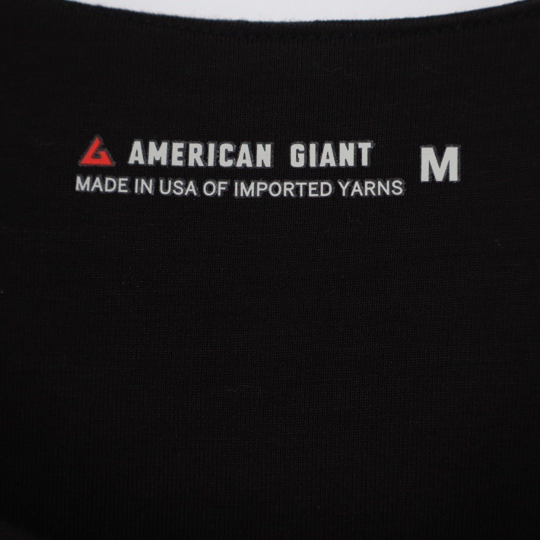 American Giant Sleeveless Midi Dress Black Made in USA Size M