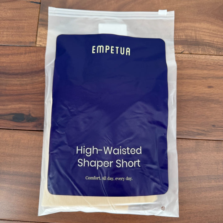 Shapermint Empetua All Day Every Day High Waisted Shaper Shorts Women Small Nude