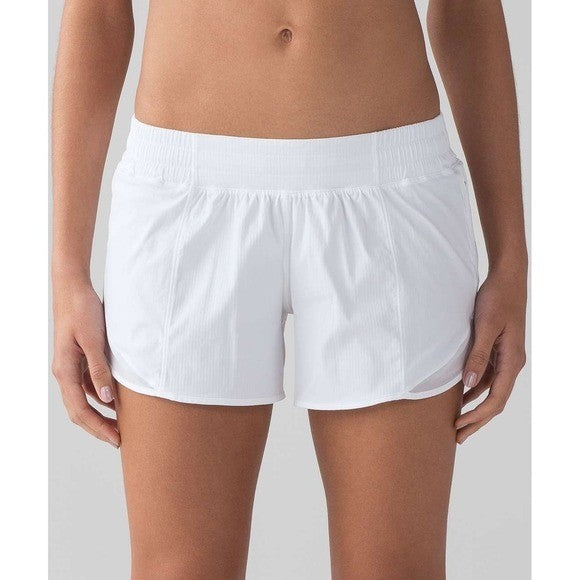 Lululemon Hotty Hot Shorts II Light Beige Women's Size 4 Running Athletic