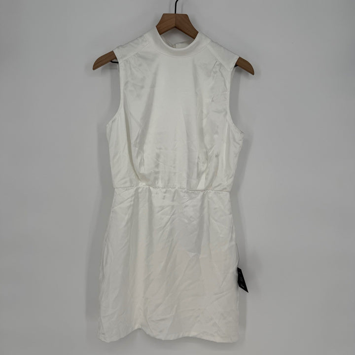 Lulus White Mock Neck Sleeveless Mini Dress Party Cocktail NWT Medium