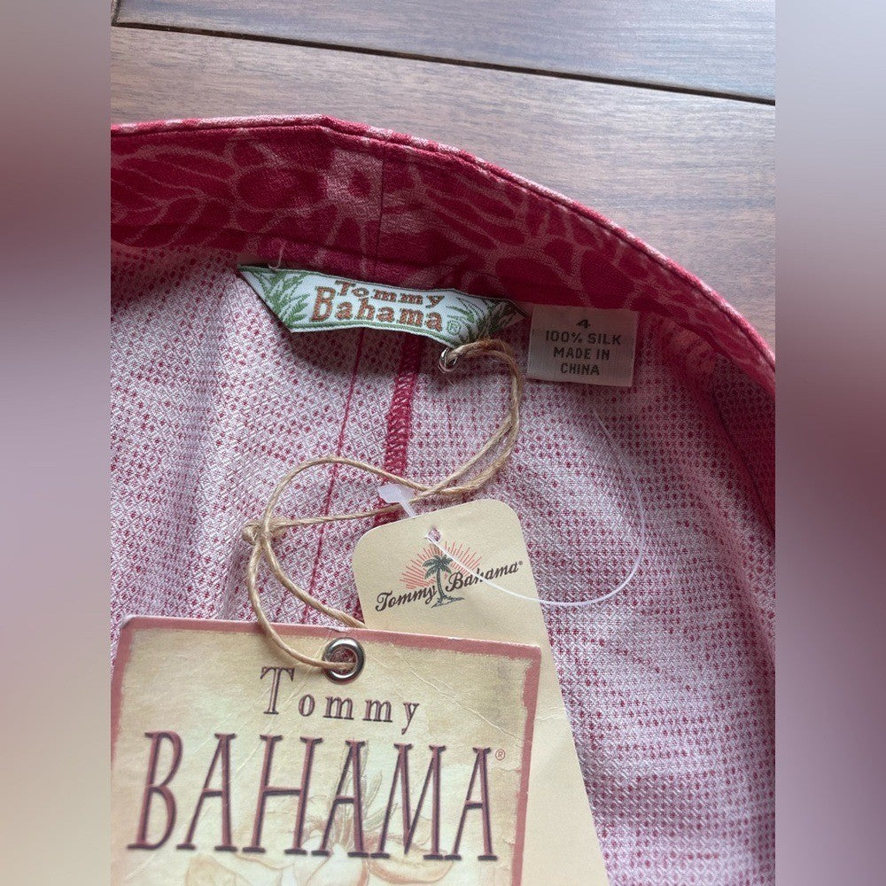 Tommy Bahama 100% Silk Floral Pants Size 4