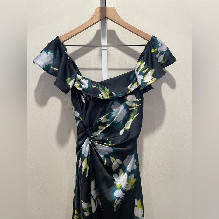 Tanya Taylor Luna Floral Gathered Maxi Dress Size 0