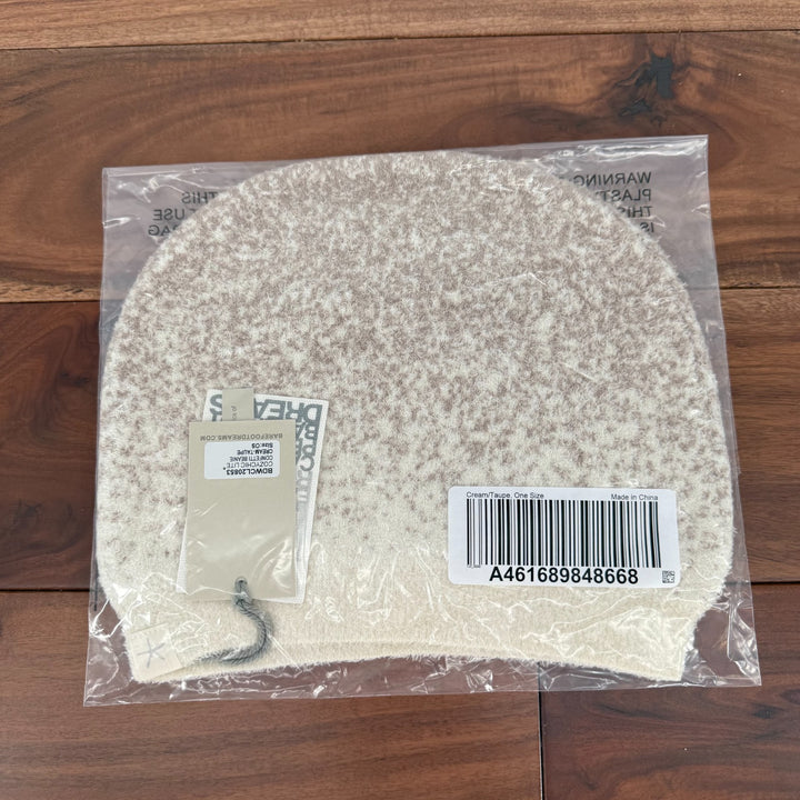 Barefoot Dreams CozyChic Lite Confetti Beanie Hat Womens OS Cream Taupe Winter