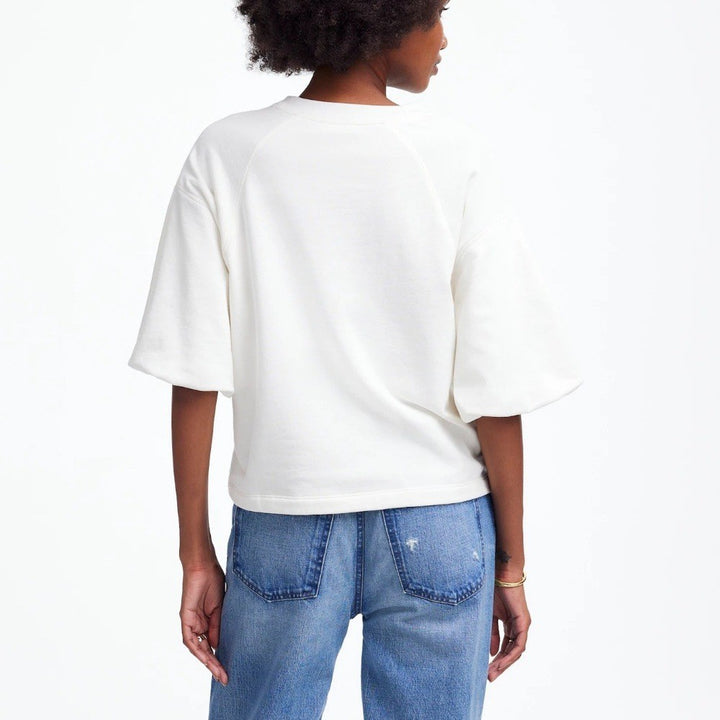 Madewell Puff-Sleeve Sweatshirt Tee Size XXS