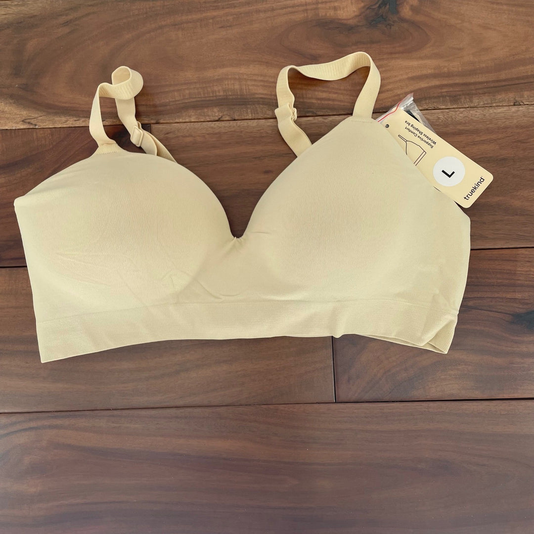 Truekind Supportive Comfort Wireless Shaping Bra Beige L