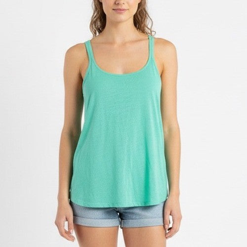 American Eagle Outfitters Teal Diamond Mesh Back Racerback Tank Top S/P