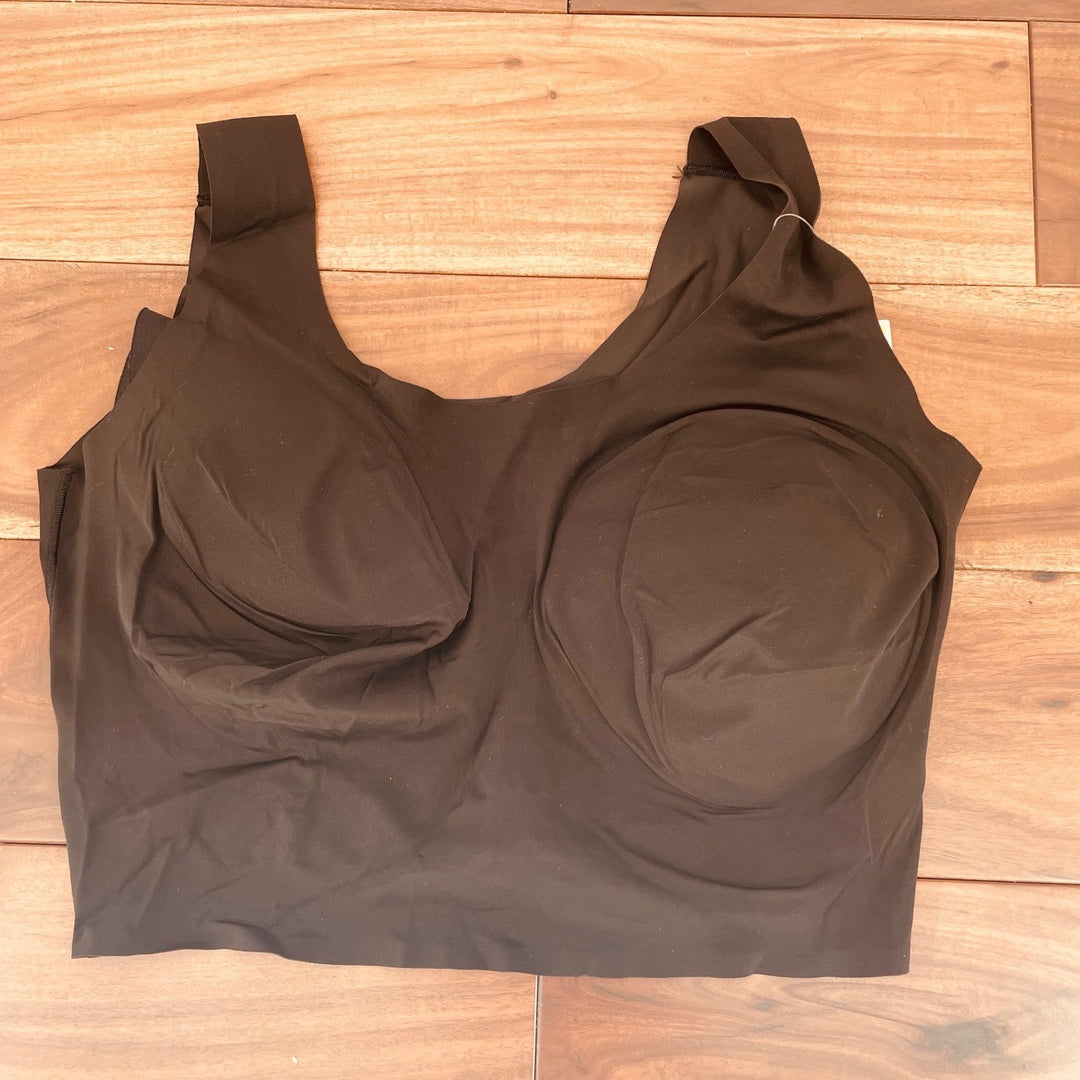 True & Co. True Body Lift Scoop Neck Bralette Black Size Medium