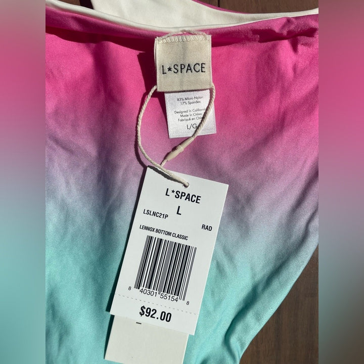 L Space Lennox Ombre Bikini Bottoms Size L