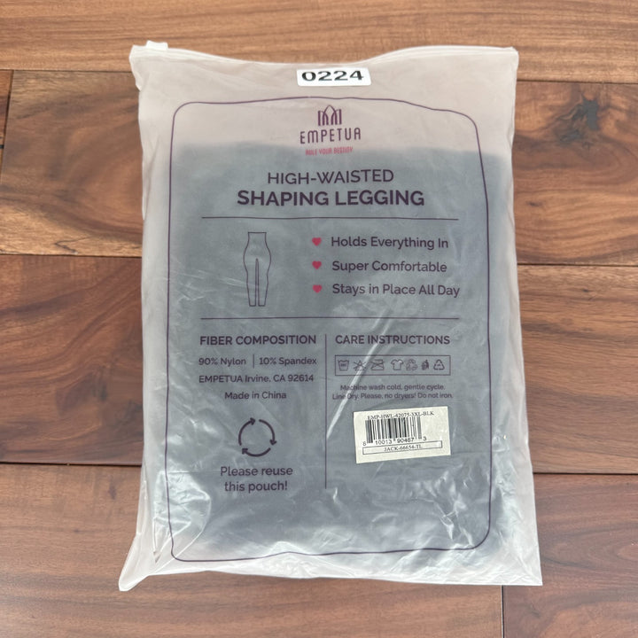 Shapermint Empetua High Waisted Shaping Ankle Leggings Womens 3XL Black Seamless