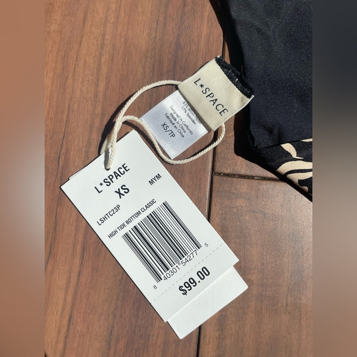 L Space High Tide Bikini Bottom Size XS