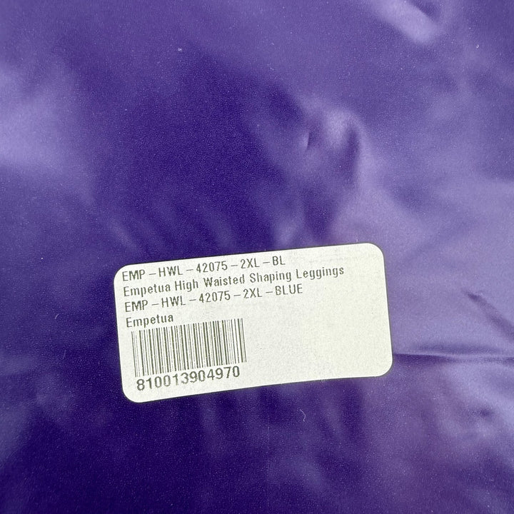 Shapermint Empetua High Waisted Shaping Leggings Women 2XL Blue Stretch Seamless