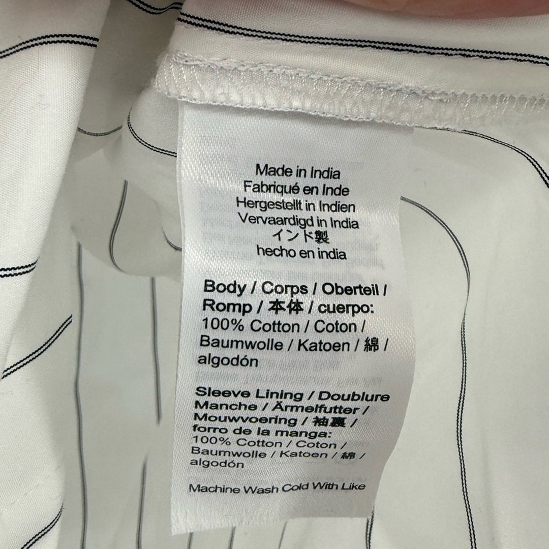 Madewell Shirred Bubble-Sleeve Button-Up Shirt Size M