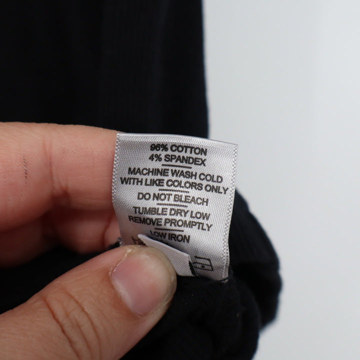 American Giant Classic Tank Top Black Ribbed Cotton Spandex Size S