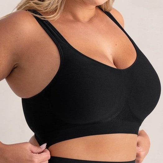 Shapermint Truekind Wireless Comfort Bra Black Size L
