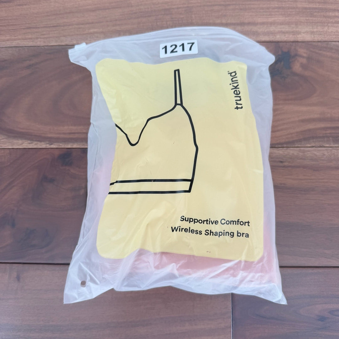 Truekind Supportive Comfort Wireless Shaping Bra Seamless Smooth Fabric Pink L