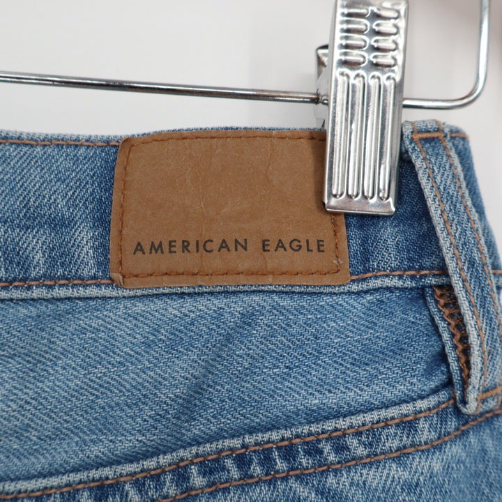 American Eagle Outfitters Women's Distressed Flare Jeans Size 2 Short Light Wash