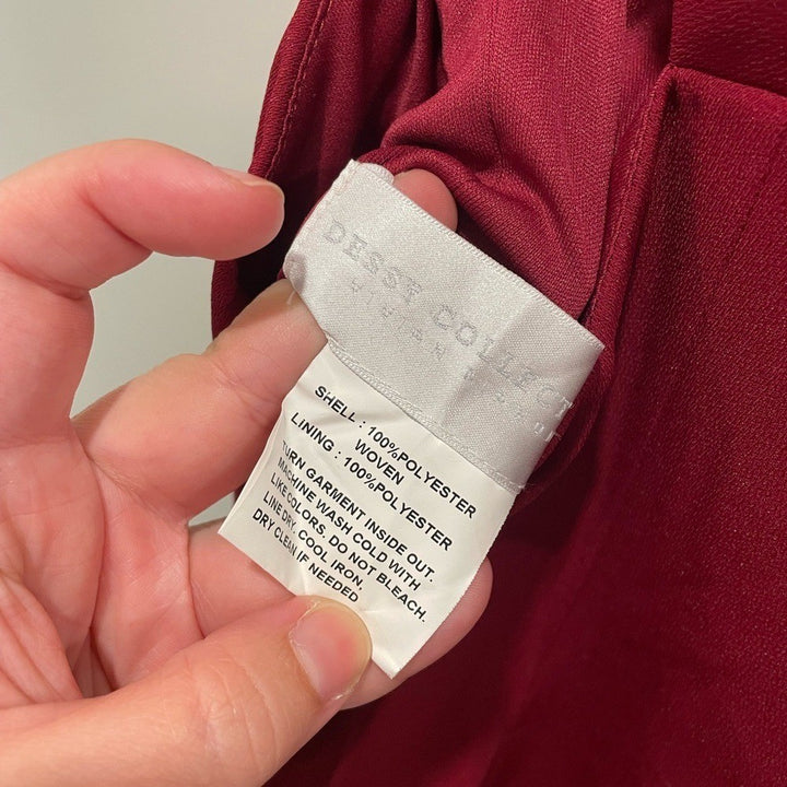 Dessy Collection Off-The-Shoulder Criss Cross Back Trumpet Gown Size 16