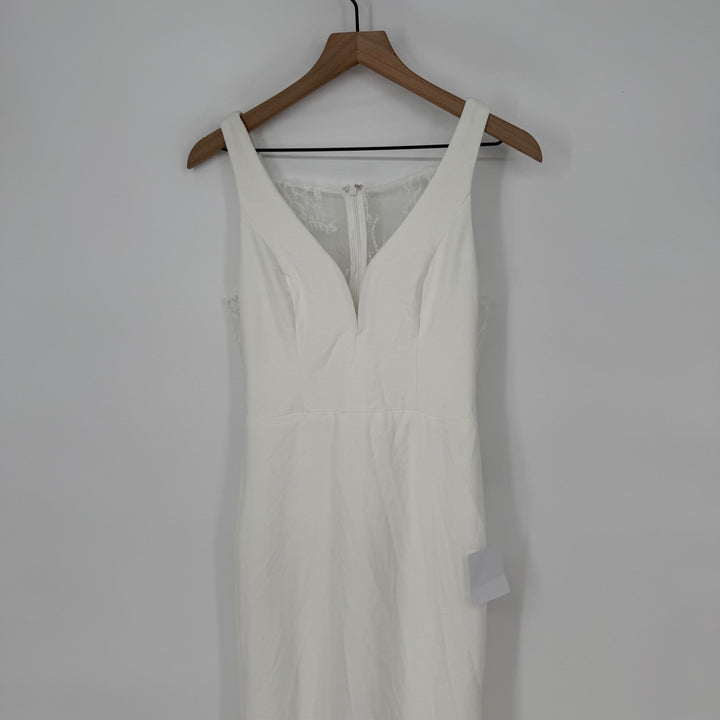 Lulus Long-Lasting Love Ivory Lace V-Neck Mermaid Dress Size M