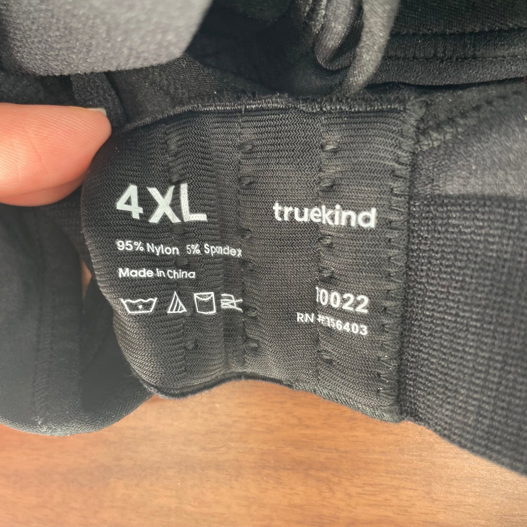 truekind Daily Comfort Wirefree Shaper Bra 4XL Black