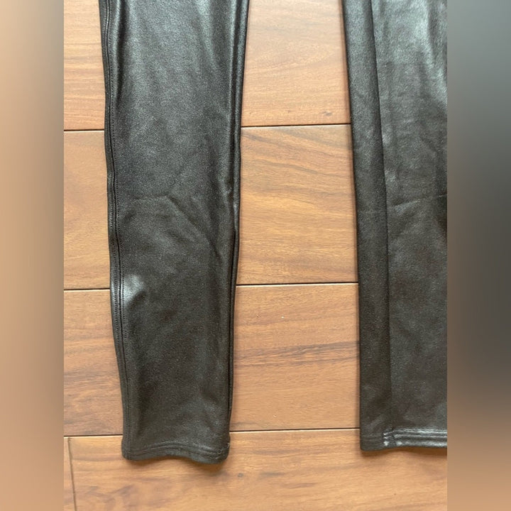 Spanx Shaping Faux Leather Leggings Size XS