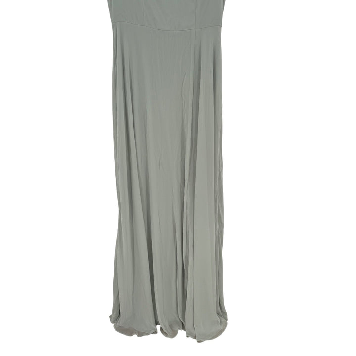 Thread Square Neck Chiffon Maxi Dress With Circle Skirt Size 8