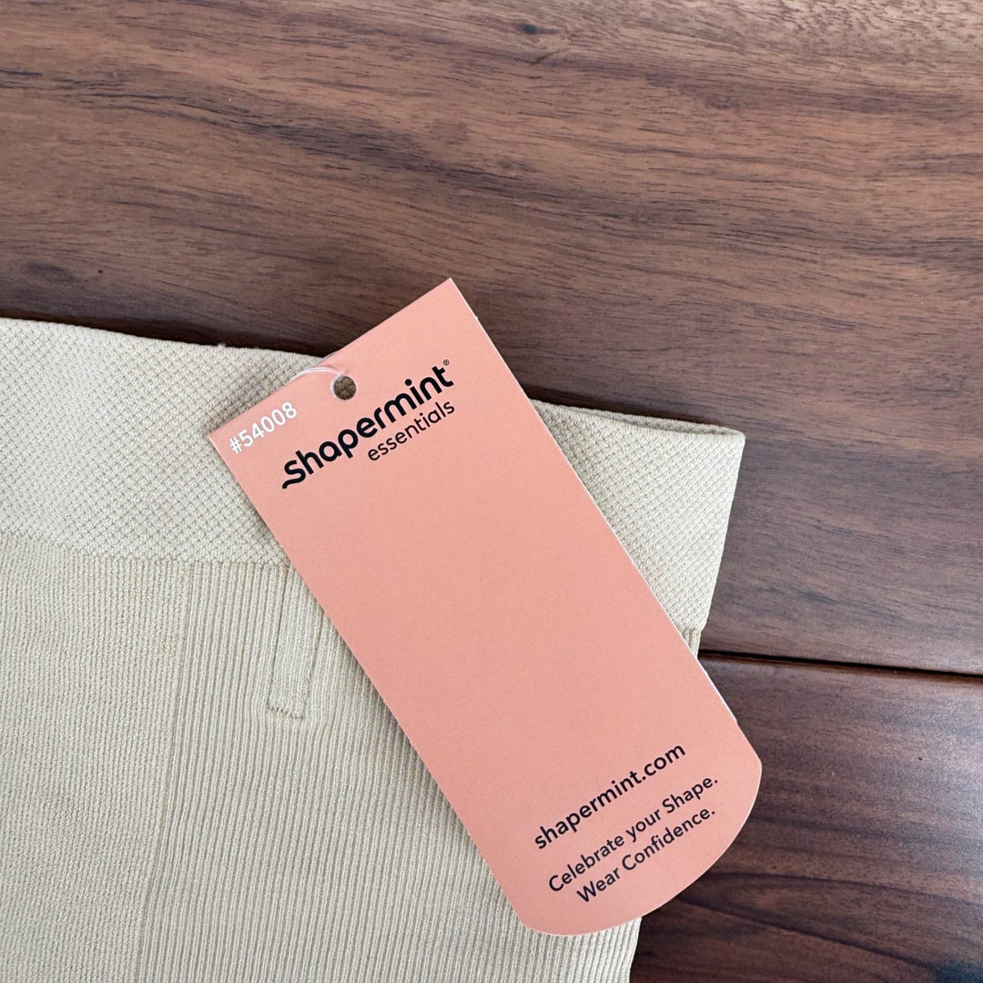 Shapermint Essentials High Waisted Shaping Briefs Beige XL 2XL