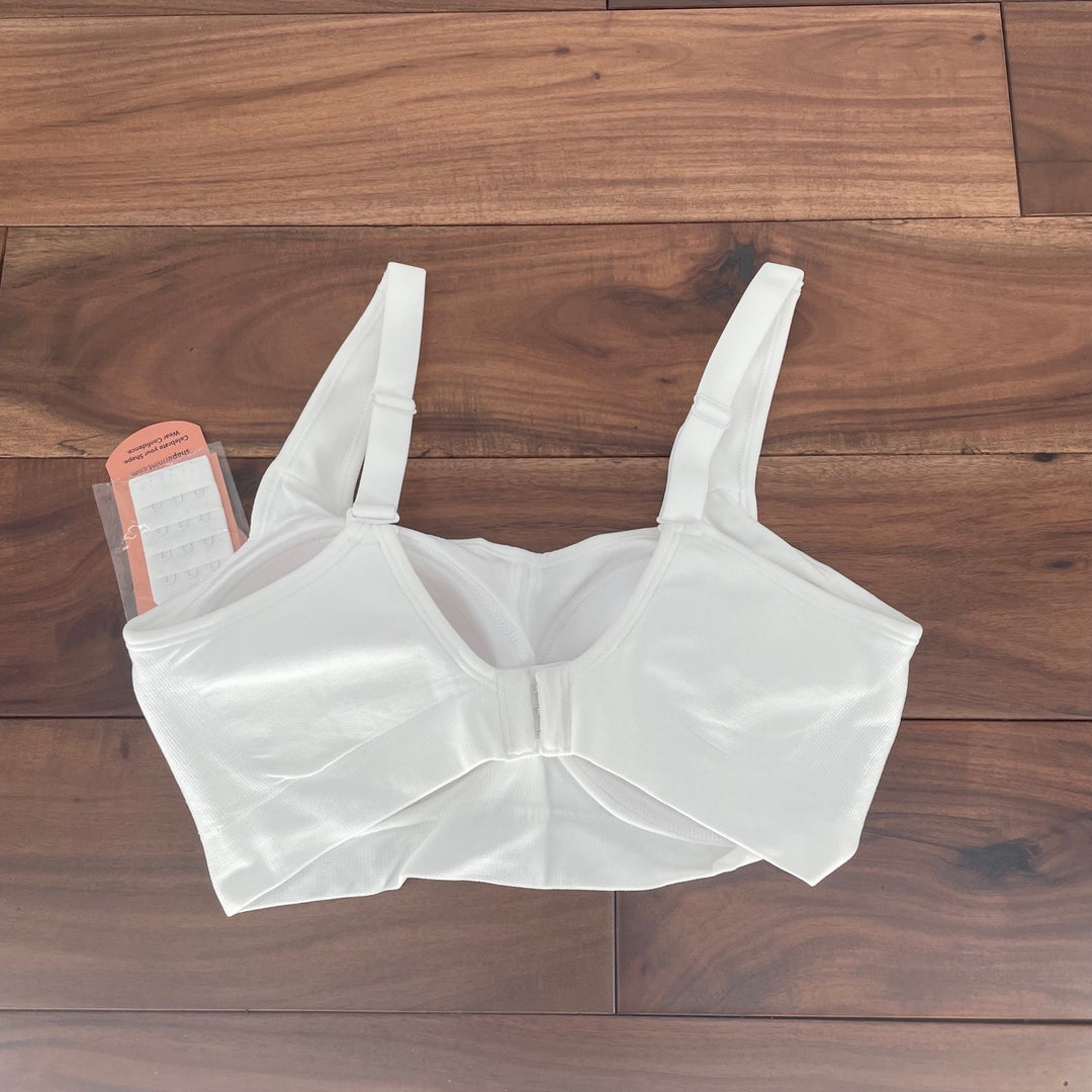 Shapermint Everyday Comfort Straps Wireless Shaping Bra White Size M