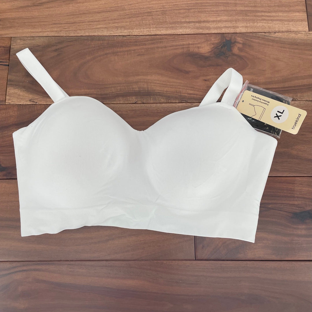 Shapermint Essentials White Full Coverage Seamless Comfort Wireless Bra XL