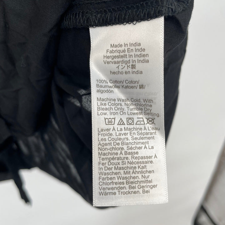 J Crew Black V Neck Tie Front Sleeveless Mini Dress XXS Made In India