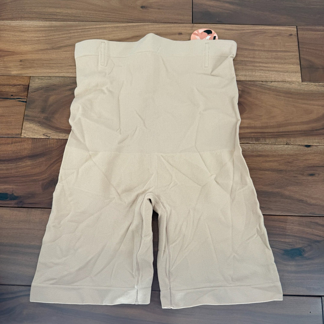ShaperMint Essentials High Waist Body Shaper Shorts Beige XL 2XL