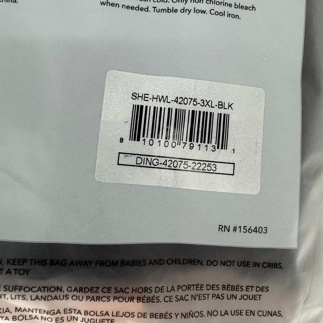 Shapermint Essentials High Waisted Shaping Ankle Leggings Women 3XL Black Opaque