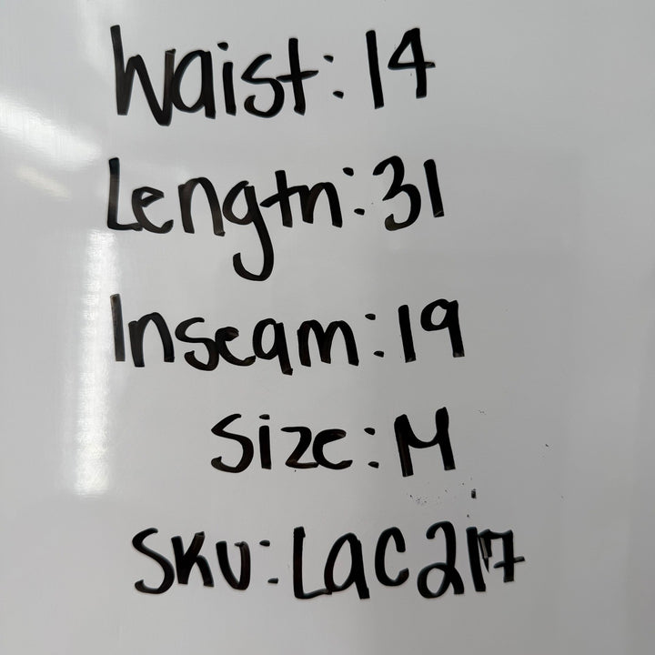 CALLA Black Crossover Waist Capri Leggings Size M Athleisure Workout Fitness