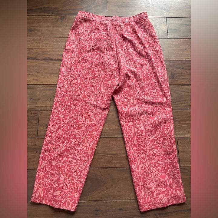 Tommy Bahama 100% Silk Floral Pants Size 4