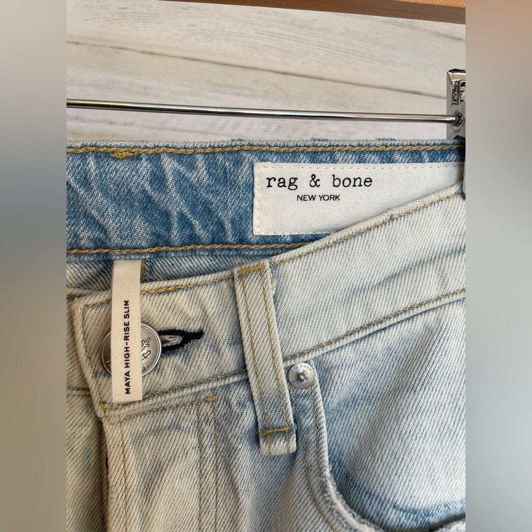 Rag & Bone Maya High-Rise Slim Jeans Size 23