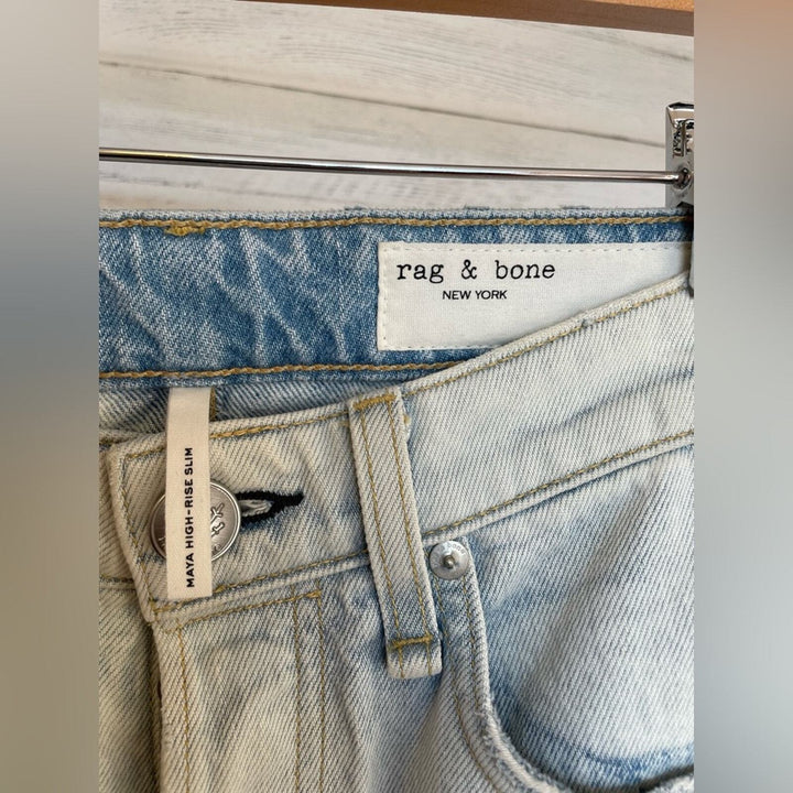 Rag & Bone Maya High-Rise Slim Jeans Size 23