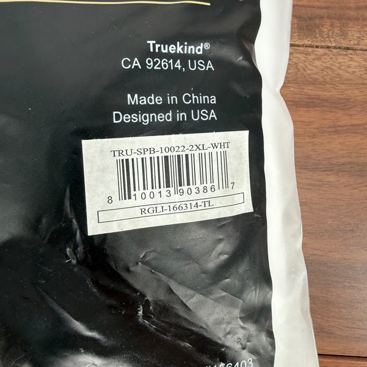 Truekind Daily Comfort Wirefree Shaper Bra White 2XL New