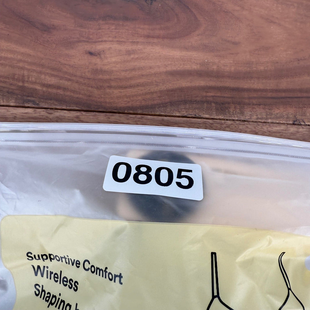 Truekind Supportive Comfort Wireless Shaping Bra - Black - Size L