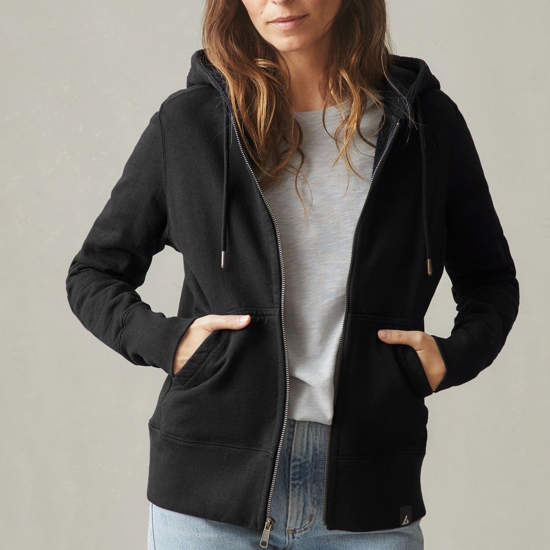 American Giant Women's Classic Full Zip USA Embroidery Made In USA Size XL