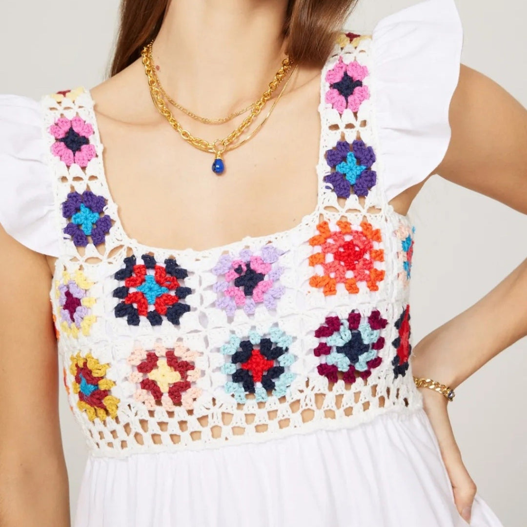 Slate & Willow Crochet Midi Dress Size XS