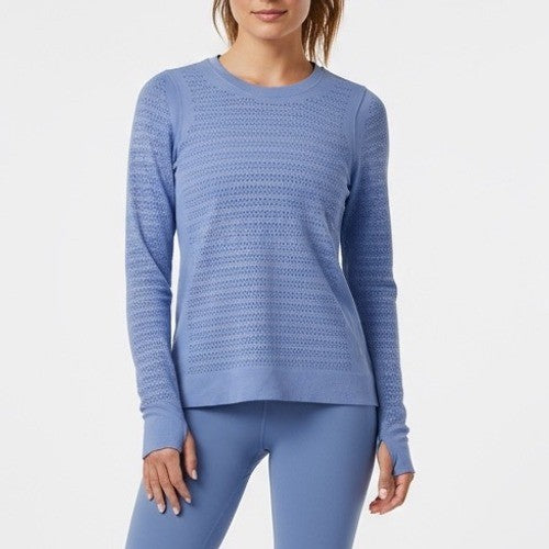 Lululemon Athletica Long Sleeve Perforated Top Powder Blue Size 4