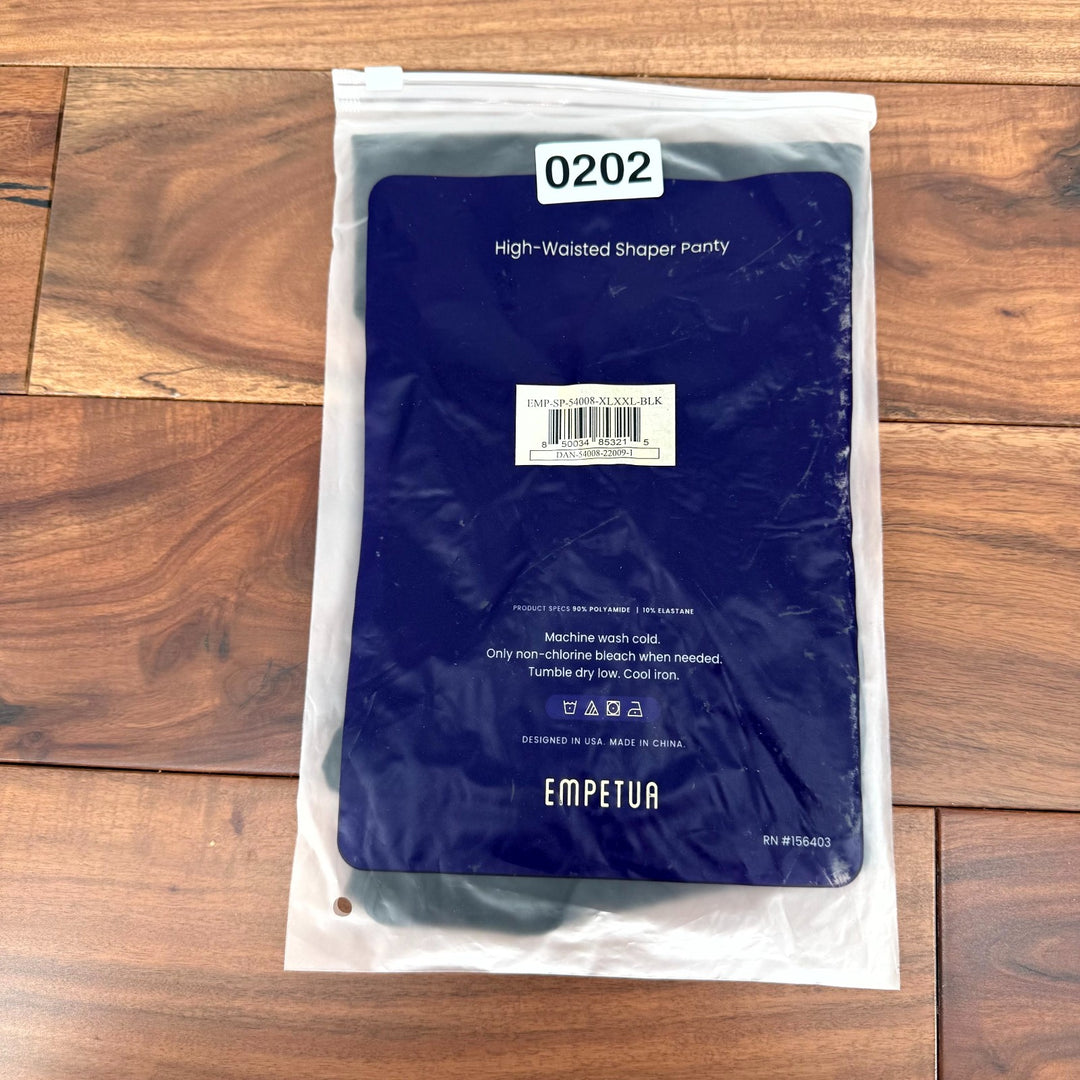 Shapermint Empetua High Waisted Shaper Panty Women's XL/2XL Black Shapewear