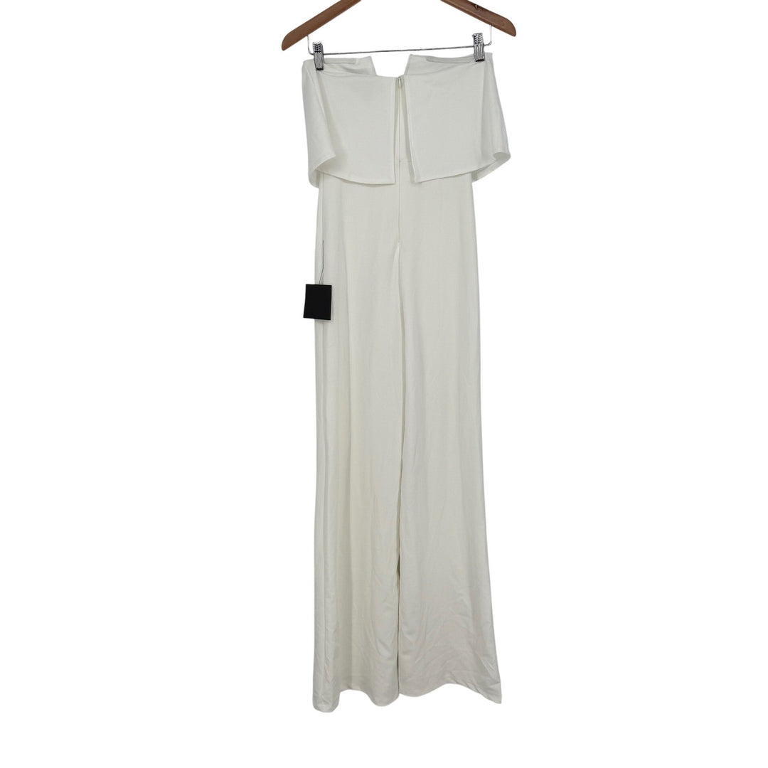 Lulus Power of Love White Strapless Jumpsuit Size S