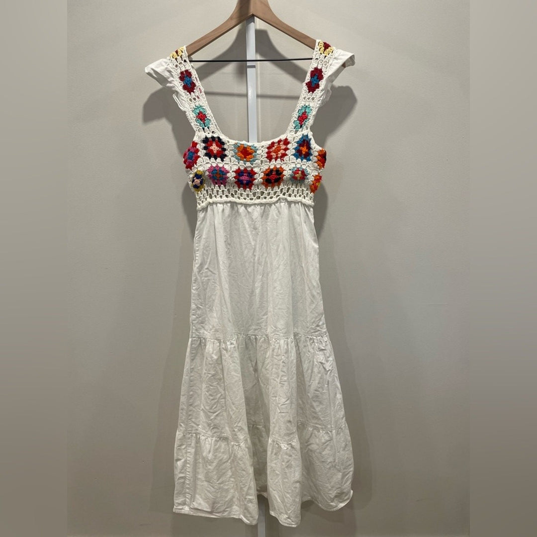 Slate & Willow Crochet Midi Dress Size XS