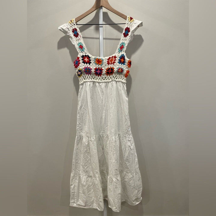 Slate & Willow Crochet Midi Dress Size XS