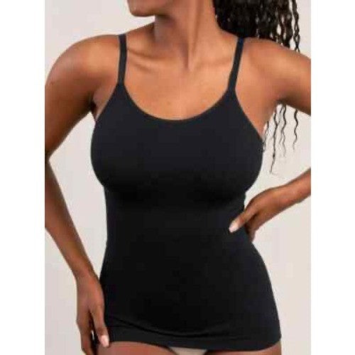 EMPETUA Scoop Neck Cami Black Size Medium 90 Nylon 10 Spandex Seamless